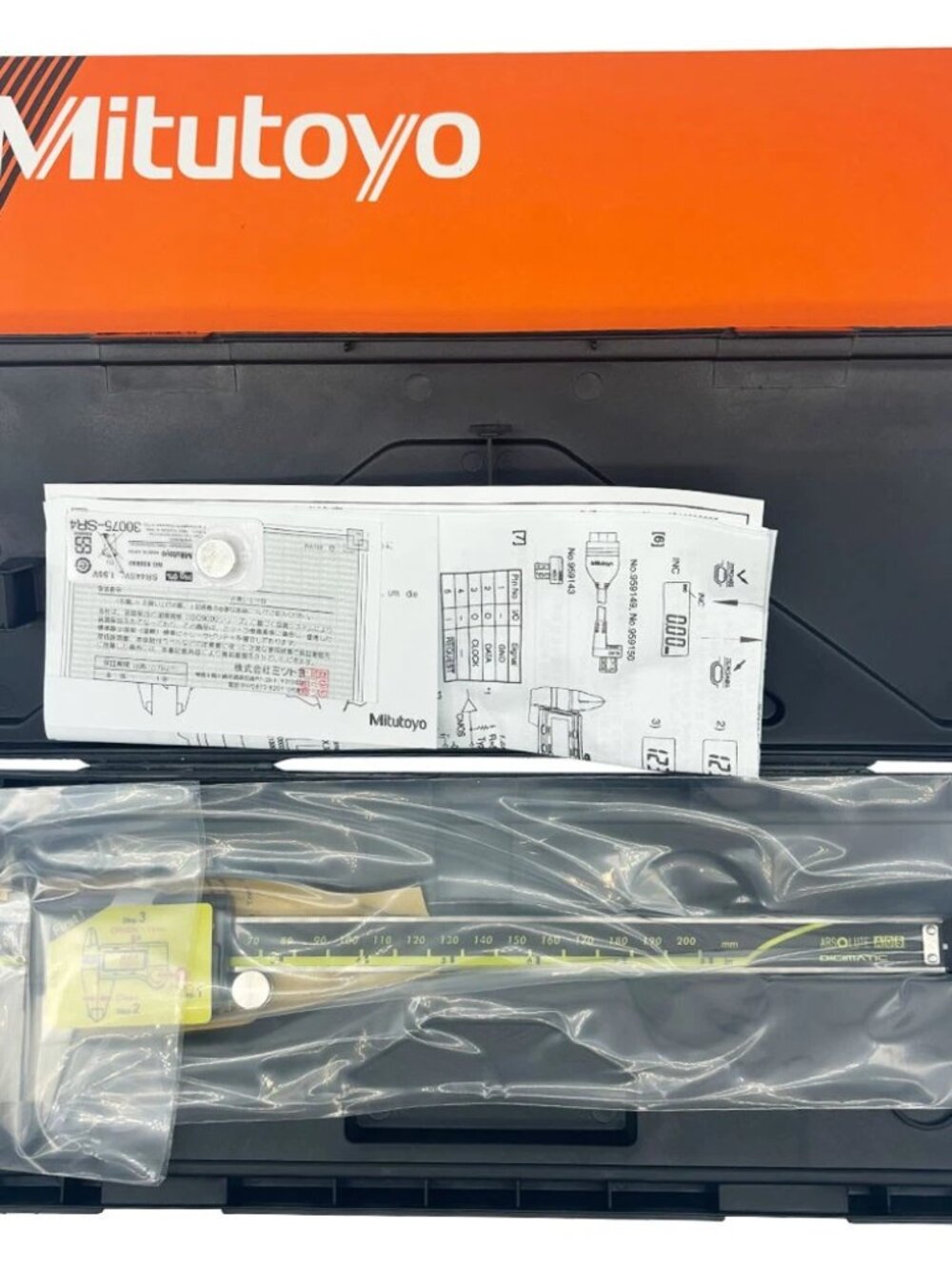 Mitutoyo 500-197-30 200mm/0-8" Absolute Digital Digimatic Vernier Caliper